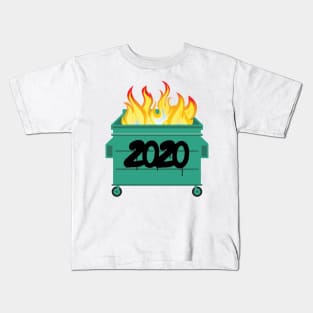 2020 Dumpster Fire Kids T-Shirt